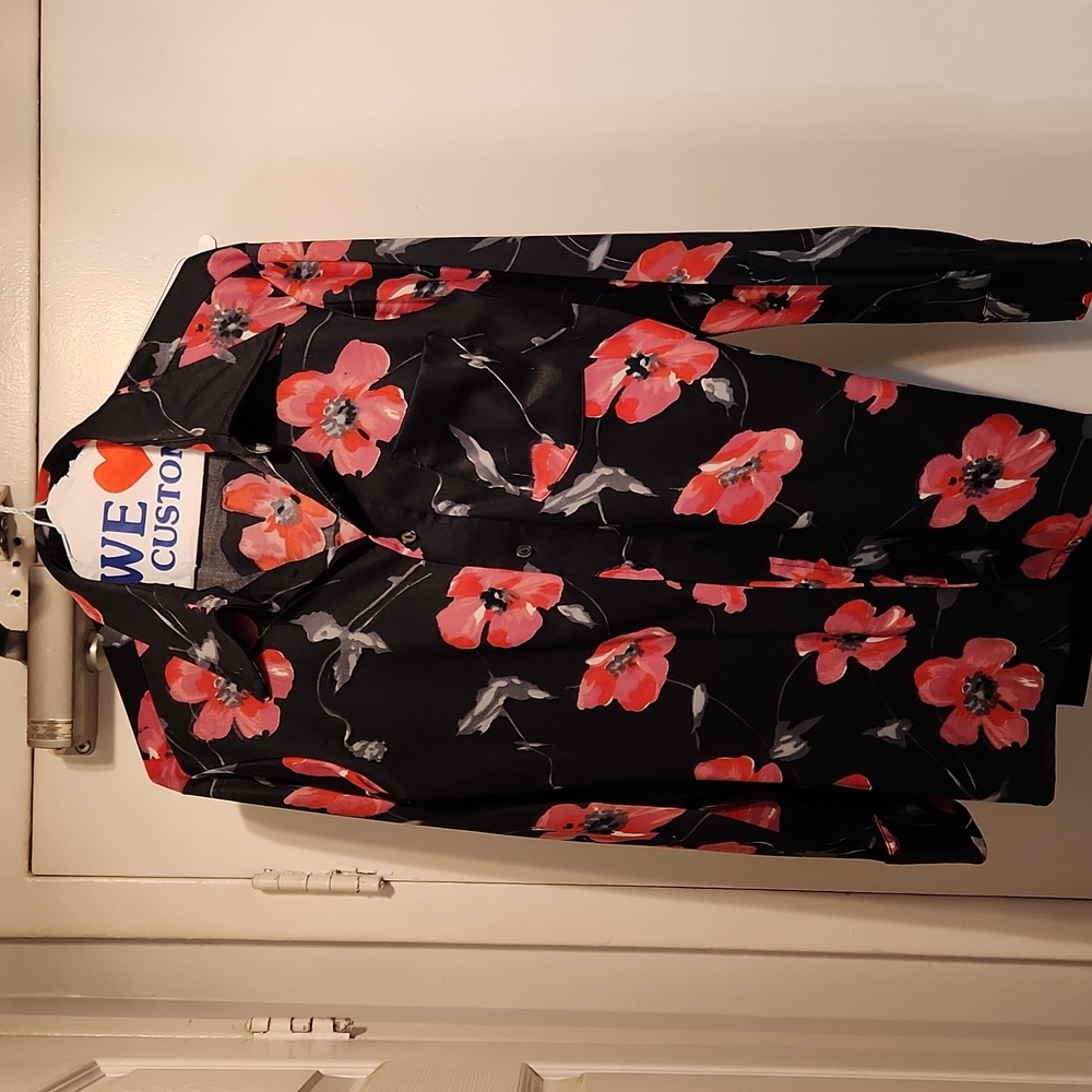 Aristocrat dress shirt beautiful flower print worn twice